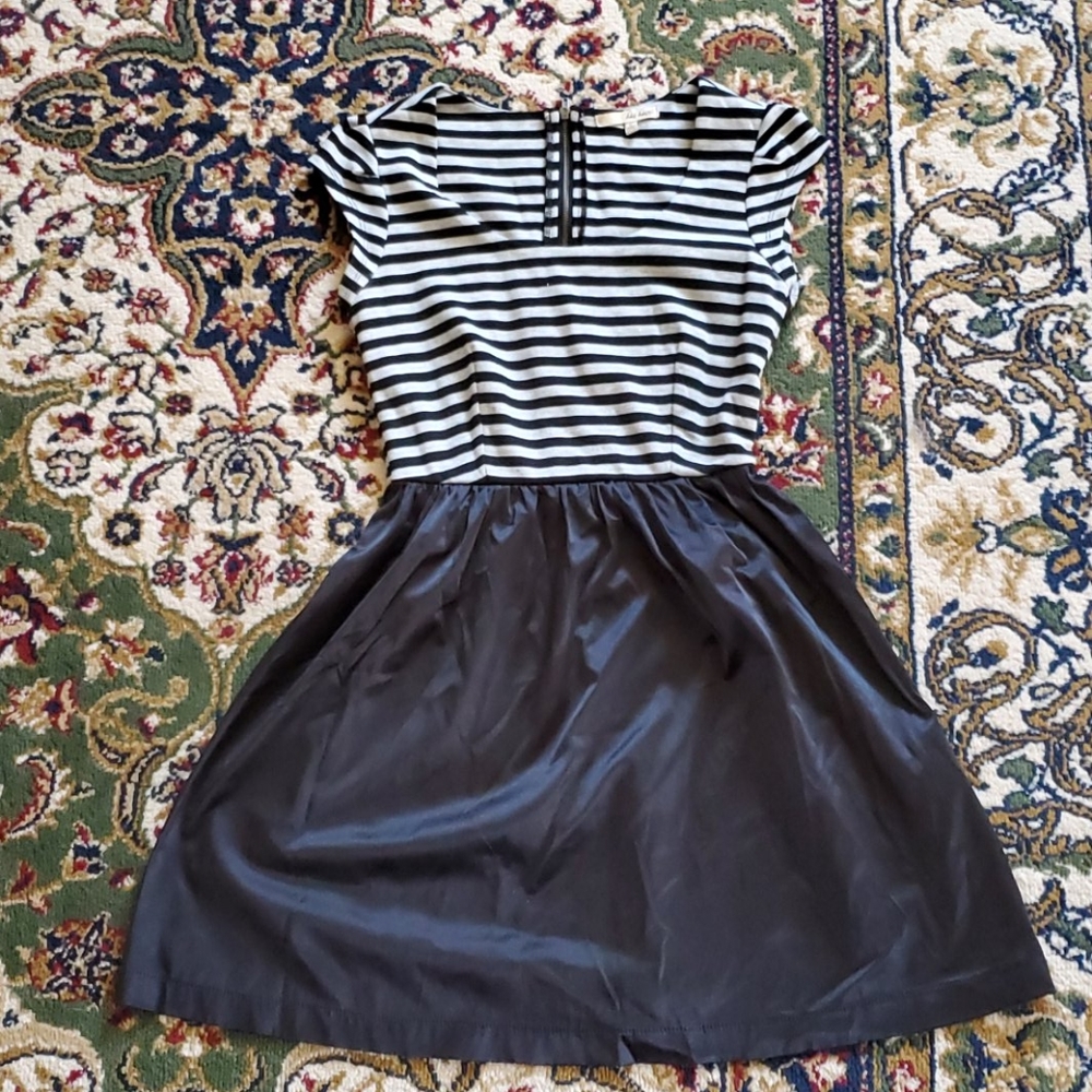 Very Stylish Black and Grey Striped BeBop Dress